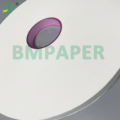 Papel de envoltura para palillos de dientes blanco de grado alimenticio Rollo 24 - 28GSM 26,5-32 mm de ancho Pulpa virgen Kraft biodegradable