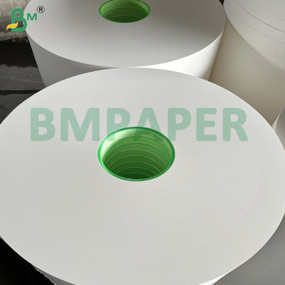 Papel de envoltura para palillos de dientes blanco de grado alimenticio Rollo 24 - 28GSM 26,5-32 mm de ancho Pulpa virgen Kraft biodegradable