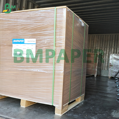 40 - 80gm MG Papel Kraft con costillas marrón aprobado por la FDA para el embalaje de alimentos