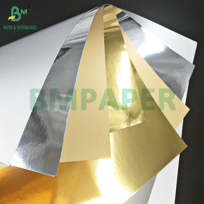 400 gm 425 gm cartón metálico de oro para la fabricación de cajas de embalaje