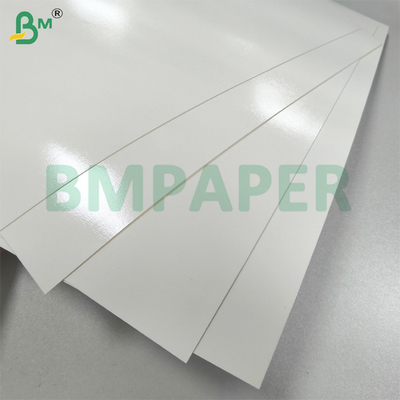 Papel de servicio de alimentos con revestimiento de PET blanco para placas de papel resistentes a la grasa