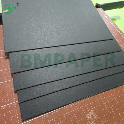 Carpeta de portada negra de 92 libras 250 gramos de espesor de doble cara de papel negro sin recubrimiento