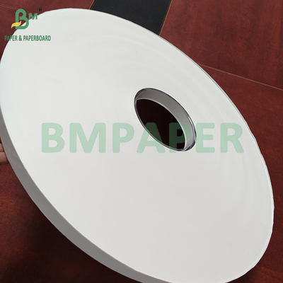 24gm 28gm Imprimible y PE recubierto de papel de envoltura de paja blanca rollo 50mm 44mm