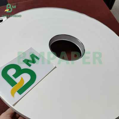 24gm 28gm Imprimible y PE recubierto de papel de envoltura de paja blanca rollo 50mm 44mm