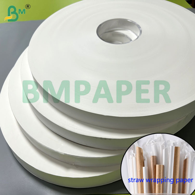 Papel de envolver pajitas para contacto con alimentos de 24g 28g en 27mm 28mm 29mm
