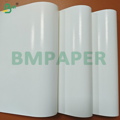 75 gramos de un lado brillante de un lado mate de resistencia húmeda rollo de papel de etiqueta