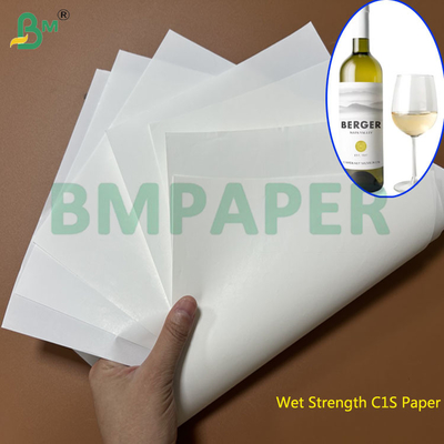 65g 75g Papel para etiquetas de vinos C1S de alta resistencia a la humedad 70cm 80cm