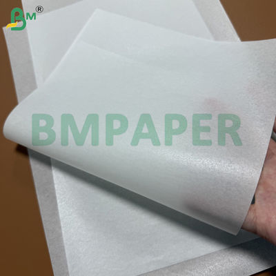 Papel de forro para vaporera de silicona de doble cara de 40 g/m² para cocinar, hojas extendidas blancas