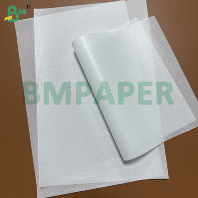 Papel de forro para vaporera de silicona de doble cara de 40 g/m² para cocinar, hojas extendidas blancas