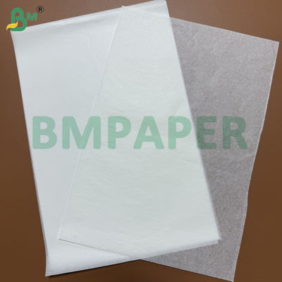 Papel de forro para vaporera de silicona de doble cara de 40 g/m² para cocinar, hojas extendidas blancas