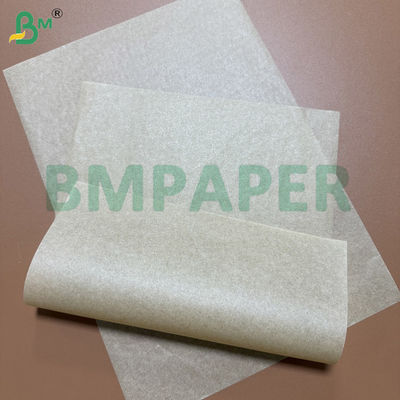 Papel para horno de freidora de aire de 40 gramos de doble cara de silicona marrón Kraft hojas / rollos personalizados