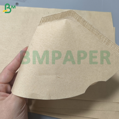 Papel natural sin blanquear 100g 120g poroso crepé para filtros de café