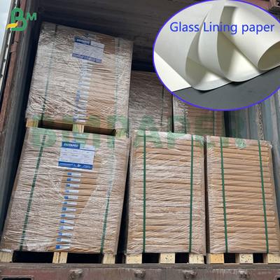 Papel de revestimiento de vidrio liso de superficie de 38 g/m² y 40 g/m² para proteger el papel de intercalado de 2080 mm