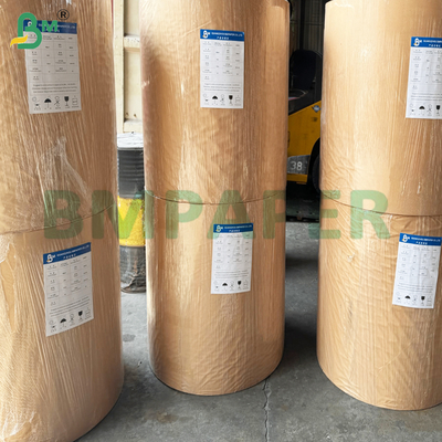 Rollos de papel kraft blancos recubiertos para envasar alimentos congelados de 15 g