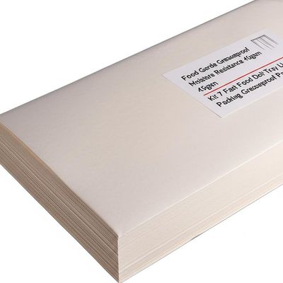Resistencia a la humedad y a la grasa Food Garde 40gsm 45gsm Kit 7 Forros para bandejas de delicatessen y comida rápida Papel antigrasa para embalaje