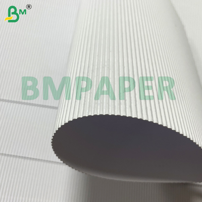 Papel corrugado flauta simple blanco imprimible de 100 g/m² para embalaje de cajas