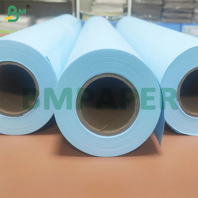 Dos caras azules de 80 gramos, rollos de papel para dibujo de ingeniería.