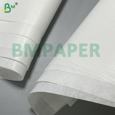 45g 40cm Papel Kraft Blanco Liso Glaseado a Máquina en Rollo