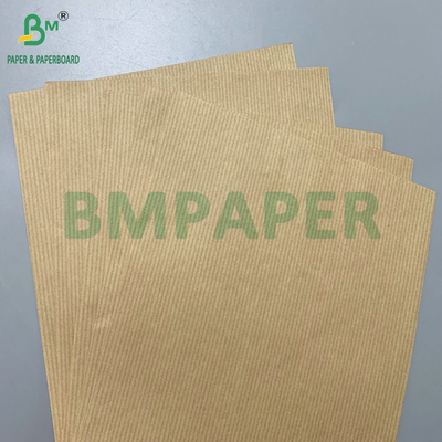 Papel Kraft Rayado Marrón de Alta Rigidez 50gsm 60gsm Para Embalaje de Flores