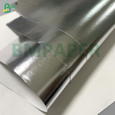 Protección de alimentos Eficiencia de sellado térmico Papel de papel de aluminio de comida rápida de plata de 56 gramos