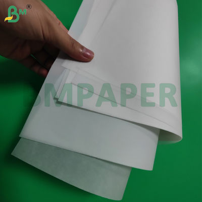 Rollo de papel de calco blanco transparente de 93 g/m² y 110 g/m² para bocetos, 36'' x 50 m