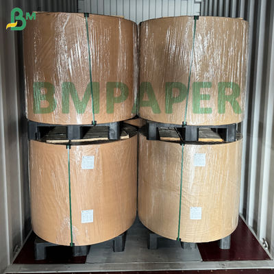 Machine Glazed ( MG ) Creped Kraft Paper 60gsm Unbleached Brown Color