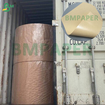 75 gramos de papel Kraft + 10 gramos de papel polilaminado dentro de los rollos de materia prima para sobres a prueba de humedad