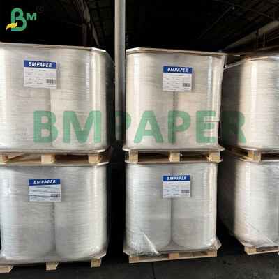 Rollos cortados de papel kraft blanco para el embalaje de paja 24 g / 35 mm