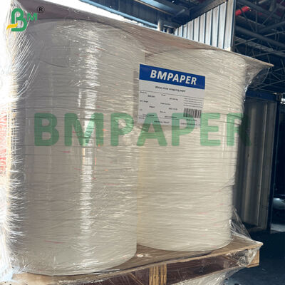 Rollos cortados de papel kraft blanco para el embalaje de paja 24 g / 35 mm