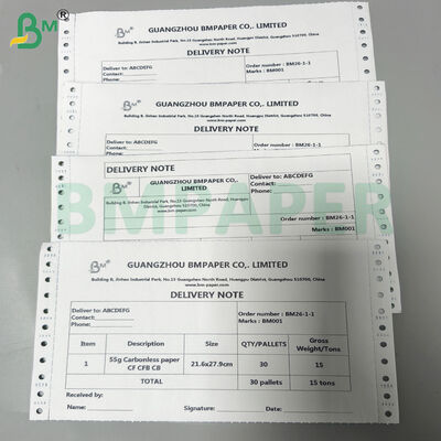 Hoja de papel de base sin carbono multicolor CF CFB CB para forma duplicada