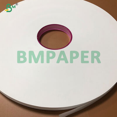 Rollo blanco del papel de filtro del tabaco de la pulpa de la paja 25gsm con textura