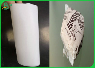 Calidad alimenticia Certificado por la FDA MG Kraft Papel 30gm 35gm 40gm para embalaje de hamburguesas de papel de envoltura