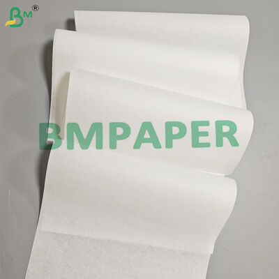 Rollo de papel blanco a prueba de grasa de 40 gm 60 gm para envasado de alimentos 1200 mm libre de PFAS