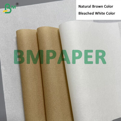35gm 40gm Calidad alimenticia Blanqueado Blanco Verdadero Papel a prueba de grasa Jumbo Rolls 365mm 295mm, KIT 3 ′′5 Resistencia al aceite