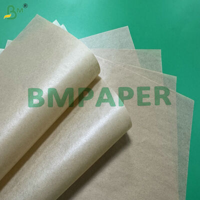 Papel para hornear de silicona no tóxico sin blanquear 40gm 60gm Hojas de pergamino resistentes a la grasa para galletas, pan