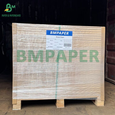 La alta máquina natural de la durabilidad 40GSM 60GSM Brown esmaltó el papel acanalado de Kraft