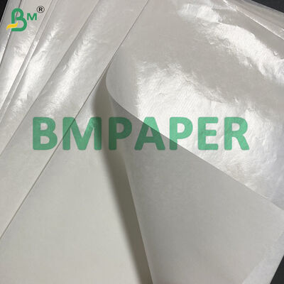 Papel para envolver cubiertos de 50 g/m², hojas de papel Kraft blanco con revestimiento de polietileno de 40 g + 9 g