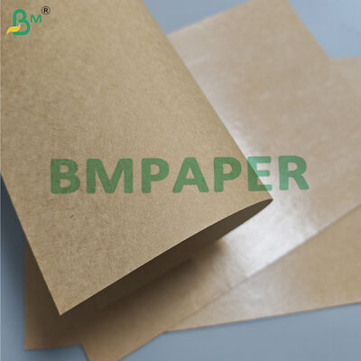 300gm + 15g de papel Kraft de color marrón revestido con PE para bandeja de comida callejera a prueba de aceite 85cm