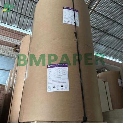 300gm + 15g de papel Kraft de color marrón revestido con PE para bandeja de comida callejera a prueba de aceite 85cm