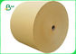 Rollo enorme de papel natural favorable al medio ambiente de 100GSM Brown Kraft para hacer el bolso