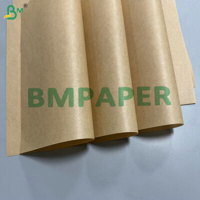 Papel Kraft Marrón Ecológico a Prueba de Grasa 30-45gsm Papel de Envoltura de Alimentos para Panadería, Pastelería y Embalaje para Llevar