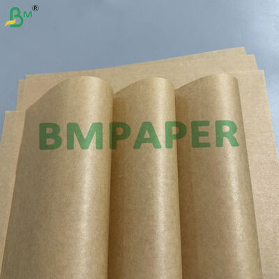 Papel Kraft Marrón Ecológico a Prueba de Grasa 30-45gsm Papel de Envoltura de Alimentos para Panadería, Pastelería y Embalaje para Llevar