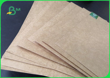 Papel de cartón de revestimiento artesanal de color marrón natural para llevar 70 * 100cm