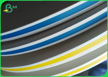 FDA 60gm Papel Kraft sin blanquear 15mm Rollo para la fabricación de pajitas de papel