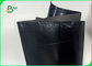 Papel de Kraft lavable del color negro de la fibra 0.55m m de la anchura 150cm×110yard para los bolsos de mano