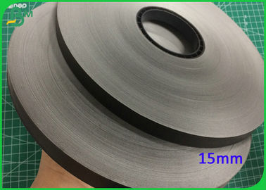 Rollo de papel de hendidura negro sólido de 15 mm con certificación aprobada por la FDA