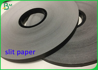 Rollo de papel de hendidura negro sólido de 15 mm con certificación aprobada por la FDA