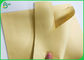 Papel fino sin blanquear de bambú ecológico de la fibra 50G 80G Kraft para el saco de papel