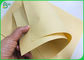 Papel fino sin blanquear de bambú ecológico de la fibra 50G 80G Kraft para el saco de papel