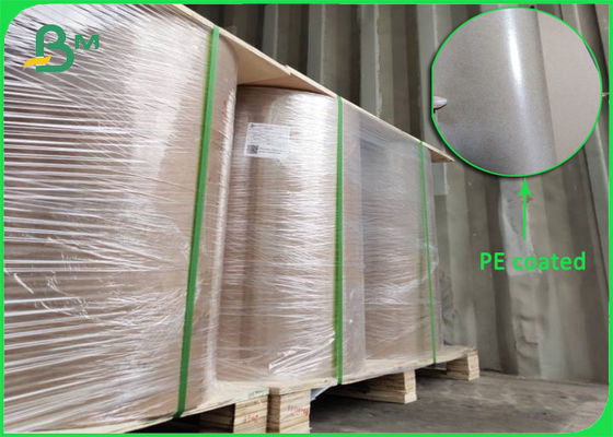 Rollo de papel kraft marrón PE recubierto de una sola cara 80 gm